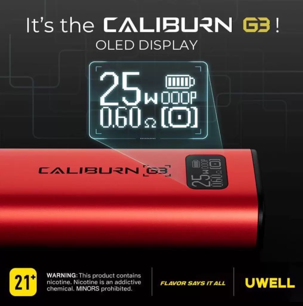 UWELL CALIBURN G3 KIT 咖哩棒 商品特色 9