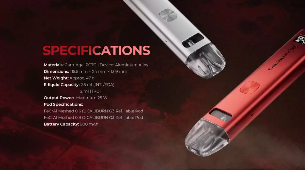 UWELL CALIBURN G3 KIT 咖哩棒 商品特色 3