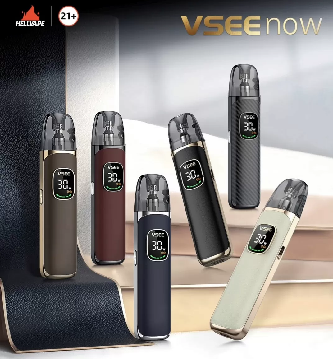 Hellvape VSEE NOW 30W 小煙主機｜大螢幕可調壓、極致口感體驗